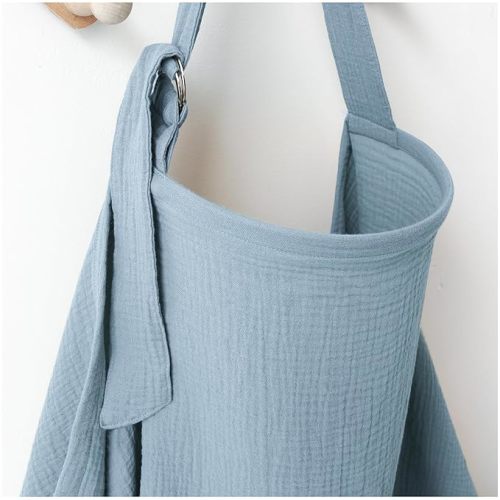 MairMore Muslin Nursing Covers for Breastfeeding, Privacy Breast Feeding Cover with Arch Neckline for Mom and Baby, Breathable 100% Cotton Nursing Apron Multi-use Stroller Cover