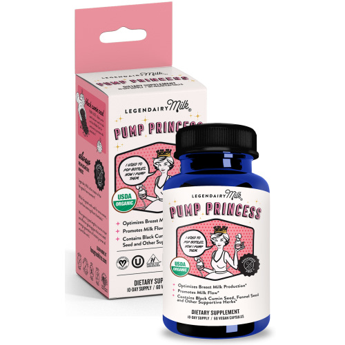 Legendairy Milk Pump Princess, Lactation Supplement for Increased Breast Milk Supply, 60 Count