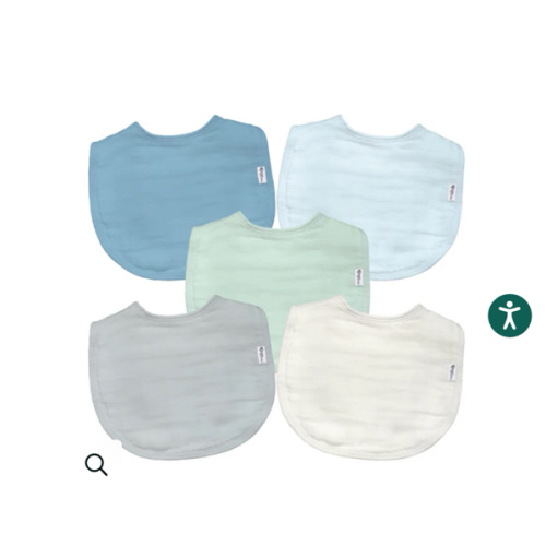 green sprouts® Muslin Bibs made from Organic Cotton (5 pack)