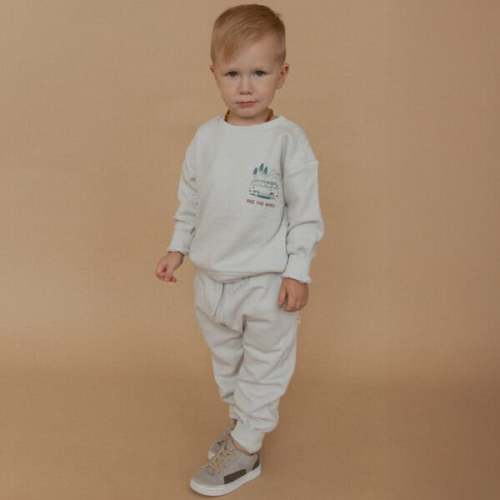 Organic Fleece Sweatshirt, Travel - Makemake Organics | Maisonette