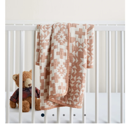 BLUE RIDGE ORGANIC COTTON BABY BLANKET