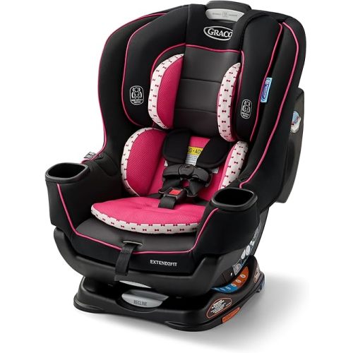 Graco® Extend2Fit Convertible Baby Car Seat, Rear and Forward Facing, Adjustable Extension Panel for Extra Legroom, Kenzie