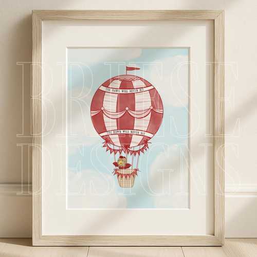 SJU Hawks Inspired Nursery Poster | Kids Wall Art | Digital Download | BrieseDesigns