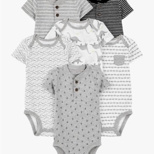 Simple Joys by Carter's Baby-Boys 6-Pack Short-Sleeve Bodysuit