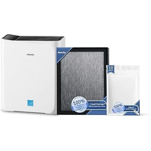 Air Purifier with Extra Filter & Scent Capsule（Two Filter and 10 Pack Scent Capsule）