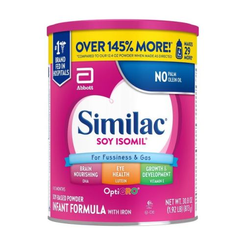 Similac Soy Isomil Powder Infant Formula - 30.8oz: Kosher, Halal, Easy to Digest, Eye Development
