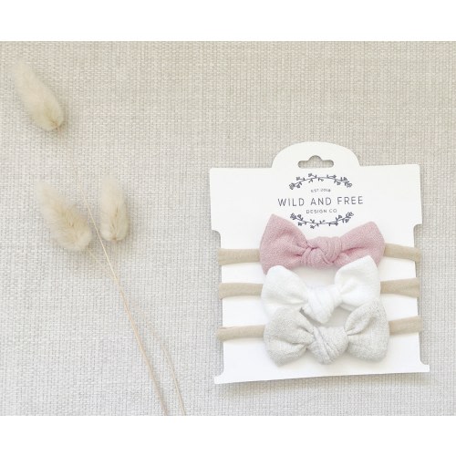 Small linen bows, Dainty baby bow headband, Petite baby headband bows, Newborn baby bow, cotton hair bow, Petite baby bows pack, linen bows,