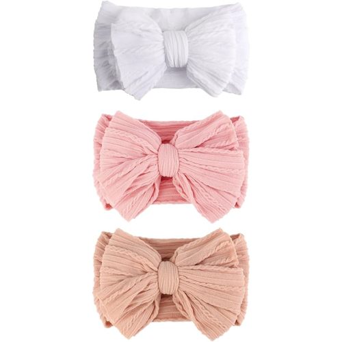 Baby Bows Headbands Nylon Baby Girl Headbands Soft Handmade Hairbands Toddler Hair Accessories for Girls Baby Newborn Infant Kids