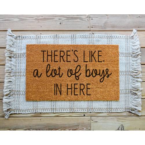 Theres Like A Lot Of Boys In Here Doormat