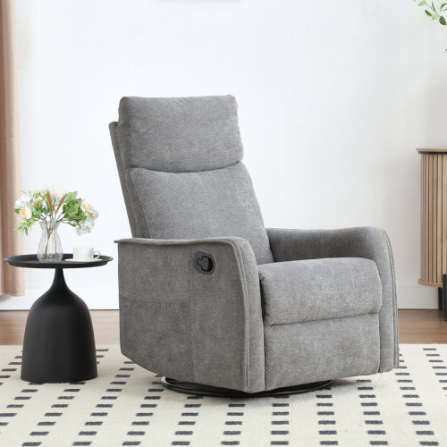 Ebern Designs Lila 27'' W Manual Recliner Swivel Rocker Recliner With Massage And Heat & Reviews | Wayfair