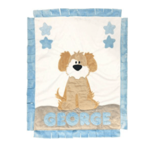 Personalized Applique Crib Blanket