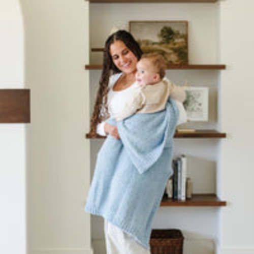 Saranoni Bamboni® Receiving Blanket in Light Blue | Ultra-Soft Comfort