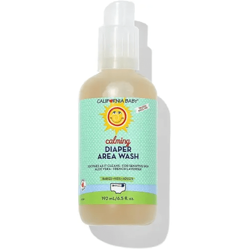 California Baby Diaper Spray | Cleans Better Than Baby Wipes | Gentle Alternative to Wet Wipes | Soothing Aloe | Diaper Bag Essentials | 6.5 oz.