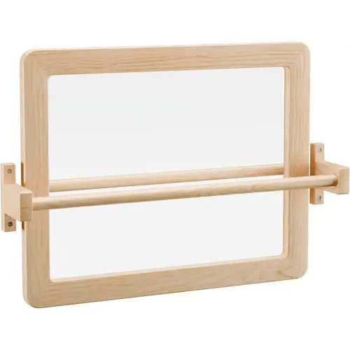 Montessori Baby Pull Up Bar, Montessori Small Mirror is Suitable for Babies Aged 6 to 18 Months, Infants Registry Item, 19.7 * 15.8 inches