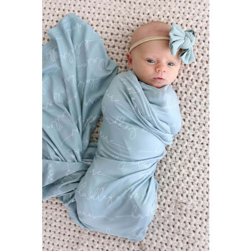 Personalized Baby Name Swaddle Blanket | Dusty Hues