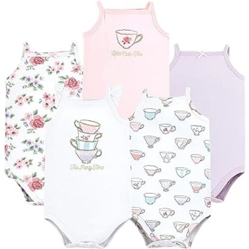 Hudson Baby Unisex Baby Cotton Sleeveless Bodysuits