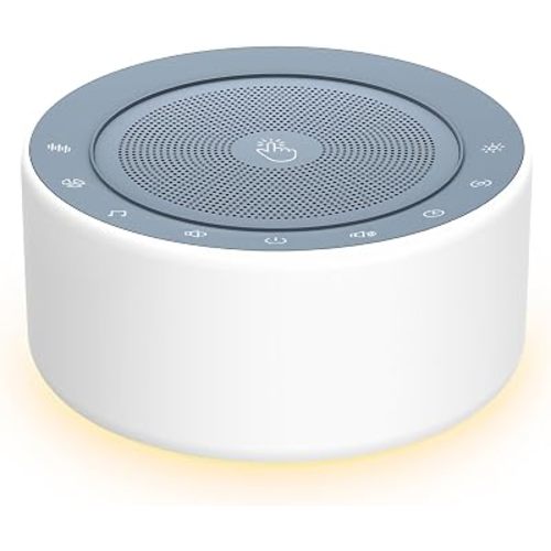 Kipcush White Noise Machine for Baby & Adults, 30 Soothing Sounds, Sleep Sound Machine with 8 Color Night Light, Memory Function, White Noise for Sleeping