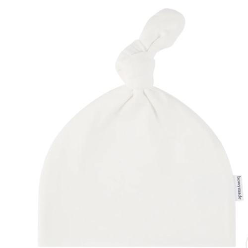 Top Knot Beanie - Vanilla