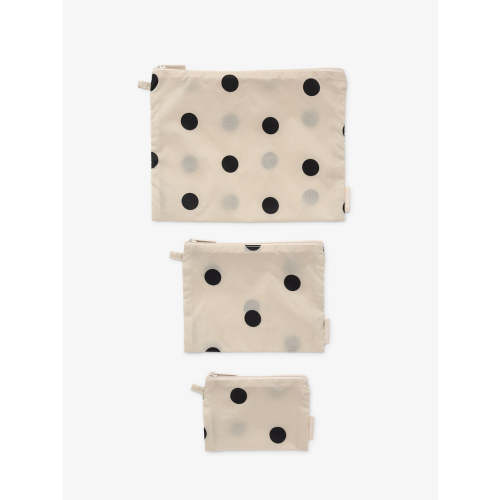 Waterproof Compakt Zip Pouch Set | Color: polka dot