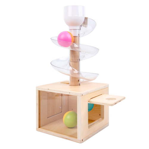 Learning Wooden Box Toy Track Run Auditory Cognitive Toy Sensory Developmental Early Learning for Preschool Baby
