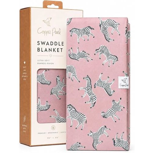Copper Pearl Large Premium Knit Baby Swaddle Receiving Blanket Zella