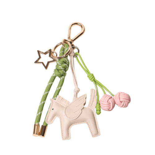 Diaper Bag Key Chain Safari Green With Charms