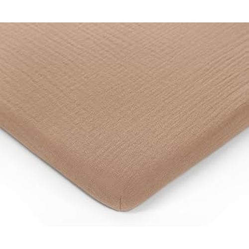 Muslin Fitted Bassinet Crib Sheet - Cedar