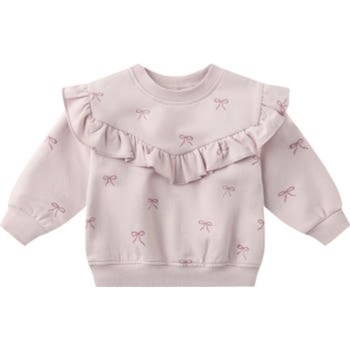 Ruffle Fleece Sweatshirt, 3-6M