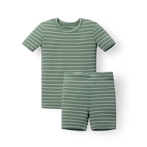 AVAUMA Stripe Pattern Baby Boys Girls Pajama Set Kids Toddler Snug fit Ribbed Sleepwear pjs for Daily Life Style