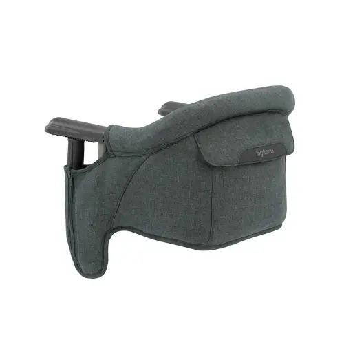 Inglesina Fast Table Chair, Charcoal Gray Melange - Portable Baby High Chair - for Babies & Toddlers up to 37 lbs - Fits Tables 0.8'' to 3.5'' Thick - Compact & Easy to Use - Travel Bag Included