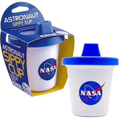 GAMAGO NASA Baby Sippy Cup - Adorably Cute Learner Sippy Cup for Babies, Toddlers and Kids - 6+ Months Old - Holds 7 Ounces - BPA-Free - Food-Safe - Spill Proof - Easy to Clean