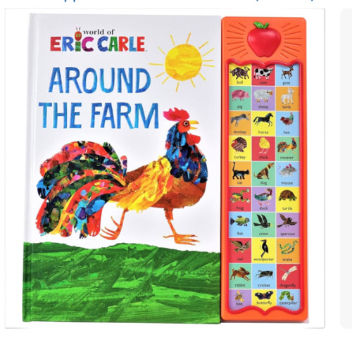 World of Eric Carle, Around the Farm 30-Button Animal Sound Book - Great for First Words - PI Kids
