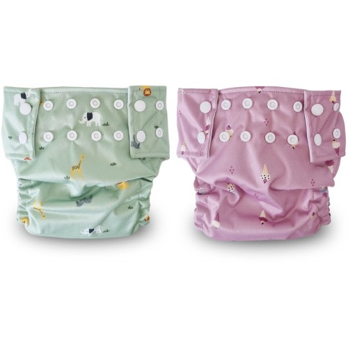 Plum Modern Cloth Nappy with Bamboo Absorber - Assorted*
