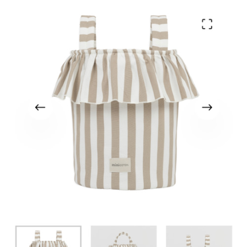 Basket Stripes - Oak + White - PRE ORDER - Minicoton