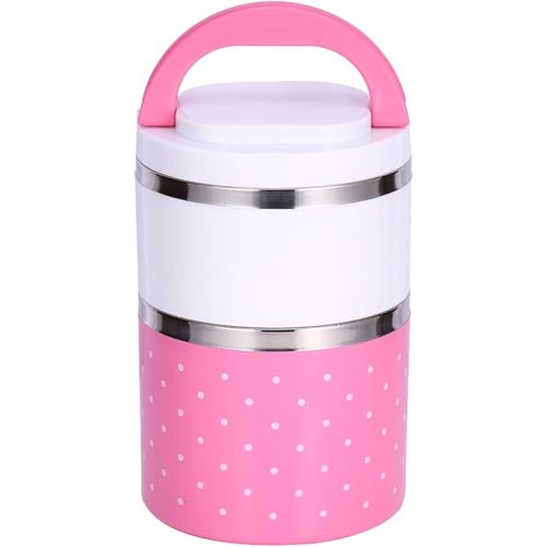 2 Layer Stainless, Steel Insulation kids thermal lunch Food Container Hot box with Thermal Lunch Box