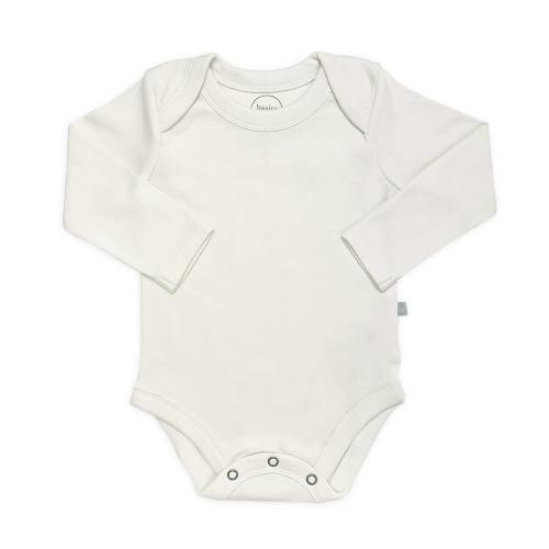 Organic Cotton Basics Long Bodysuit | Ivory
