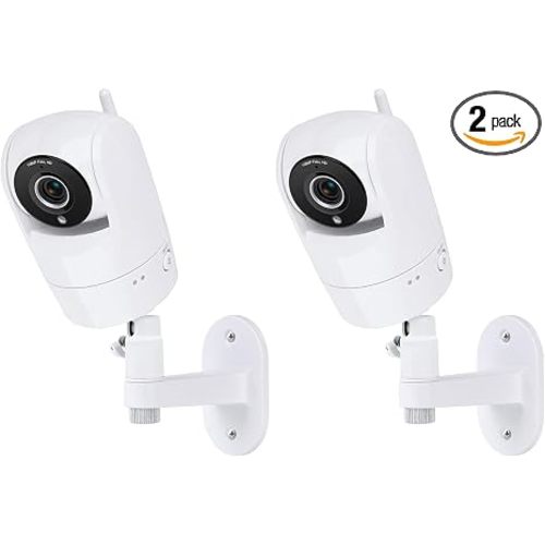 Adjustable Baby Monitor Wall Mount for VTech VM901/VM924/VM923/VM928, Full-Range View and Easy Installation Without Drilling (Pack of 2)