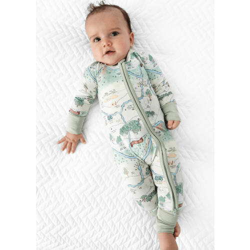Hundred Acre Woods Bamboo Zippered Sleeper – Little Crowns & Capes