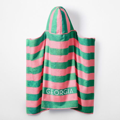 Cabana Stripe Kids Hooded Beach Towel