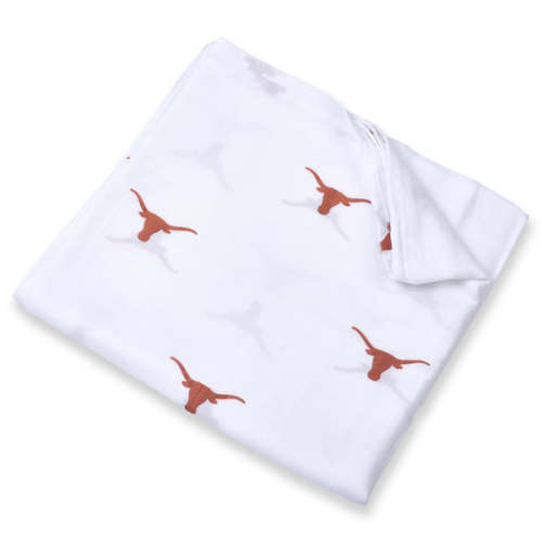 Texas Longhorns Muslin Swaddle Blanket – Three Little Anchors