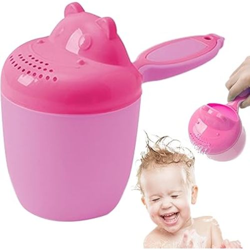 Bath Jug for Ba-by Washing, Shower Cup, Ba-by Baths Jug, BAB-y Baths Shampoo Rinse Cup, Multifunctional Lovely Washing BAB-y Hair Rinse Cups Rinser Shower Sprinkler, Cartoon Bucket Pourer Safety