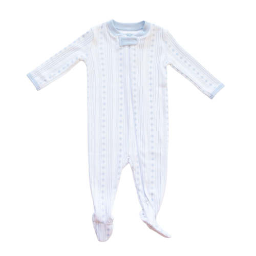 Starlight Stripes | Footie (Blue) – Baby Dunn