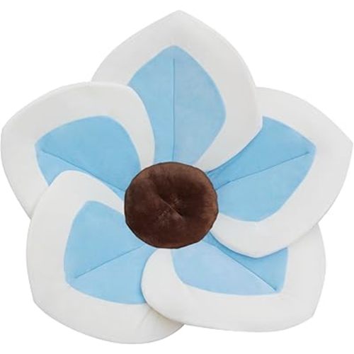 Baby Bath - Flower Baby Bath Pad Infant Bathtub Mat for Bathtub Tub Sink(Blue White)