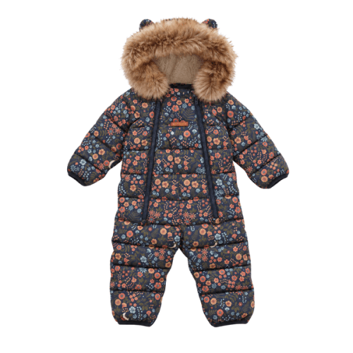 Fur Trim Quilted Snowsuit | Winter White 2-3 YRS