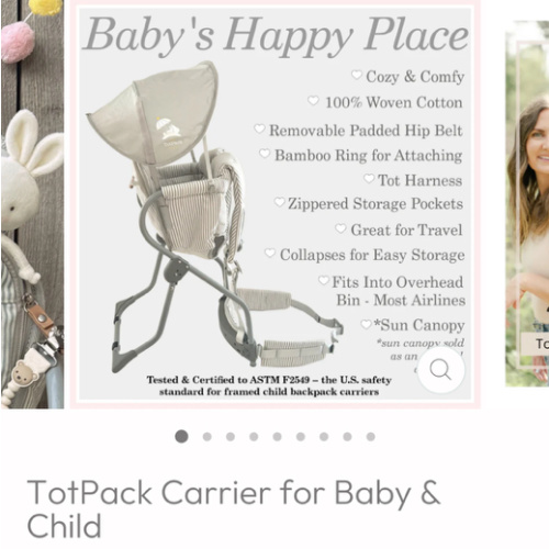 TotPack Carrier for Baby & Child
