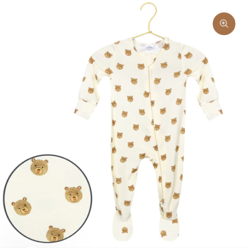 Teddy Zipper Footies