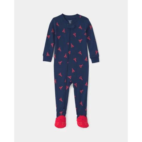 Baby Boy Lobster 100% Cotton Snug Fit 1-Piece Pajama - Blue | Carter's