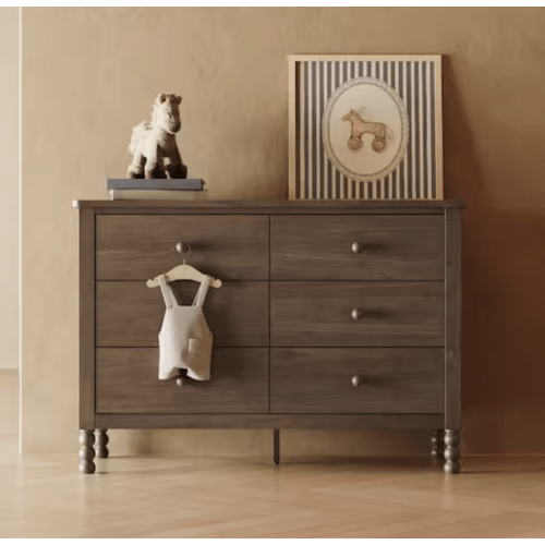 Storkcraft Rio Hazelnut 6-Drawer 47.75 in. Wide Dresser 03786-208