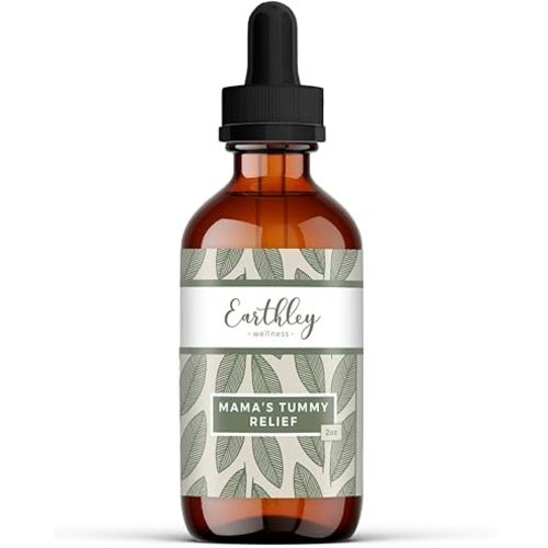 Earthley Mama’s Tummy Relief, Natural Morning Sickness & Nausea Support, Gentle Herbal Digestive Aid for Pregnancy & Upset Stomachs, Organic & Alcohol-Free (2oz)