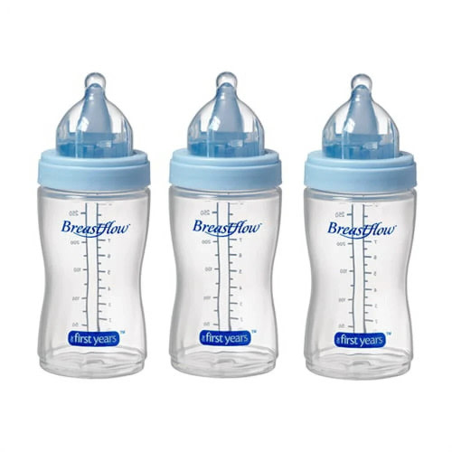 The First Years Breastflow Bottle, 9-Ounce, Set of 3